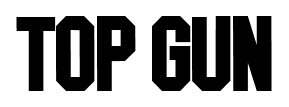 TOP GUN font